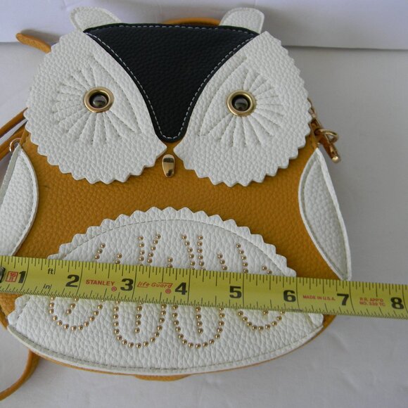 MELLOW WORLD CUTE OWL FAUX LEATHER SMALL CROSSBODY BAG - Picture 6 of 7